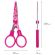 Ножницы 130 мм с цветной печатью "Сердечки", малиновые, закругленные, BRAUBERG KIDS, 232275 Ножницы 130 мм с цветной печатью "Сердечки", малиновые, закругленные, BRAUBERG KIDS, 232275