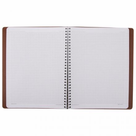 Тетрадь БОЛЬШОЙ ФОРМАТ (200x252 мм) В5, BRAUBERG "Office PRO", под кожу, гребень, клетка, 80 л., коричневый, 111047 Тетрадь БОЛЬШОЙ ФОРМАТ (200x252 мм) В5, BRAUBERG "Office PRO", под кожу, гребень, клетка, 80 л., коричневый, 111047