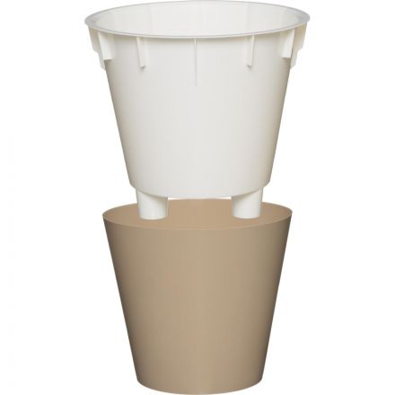 Горшок для цветов London 230 мм, 5л молочный шоколад ING6206МШОК