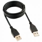 Кабель USB 2.0 AM-AM, 1,8 м, CABLEXPERT, двойной экран, медь, Pro, черный, пакет, CCP-USB2-AMAM-6 Кабель USB 2.0 AM-AM, 1,8 м, CABLEXPERT, двойной экран, медь, Pro, черный, пакет, CCP-USB2-AMAM-6