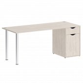 Home Office Стол письменный VR.SP-3-178.1 Денвер светлый/Хром опоры 1780*720*750