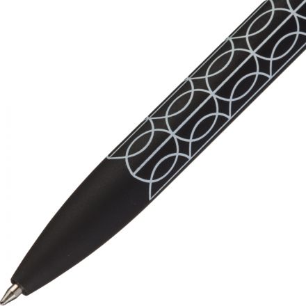 Ручка шариковая автомат. Attache Comfort чер.к,softtouch,масл,0,5,син