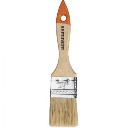 Кисть плоская Шабашка№1,5/38,1 мм дерев.ручка 45968