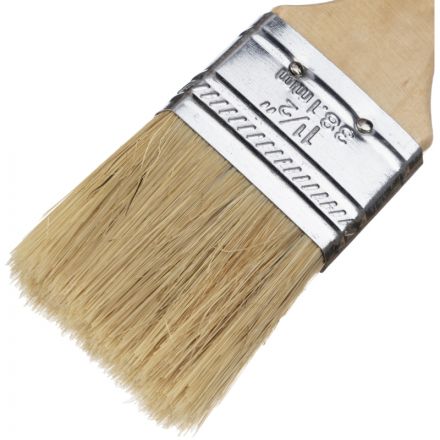 Кисть плоская Шабашка№1,5/38,1 мм дерев.ручка 45968