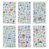 Наклейки гелевые "Блестящий микс", 15,5х9,5 см, ассорти 6 видов, FUNSTER (ФАНСТЕР), 666086 Наклейки гелевые "Блестящий микс", 15,5х9,5 см, ассорти 6 видов, FUNSTER (ФАНСТЕР), 666086