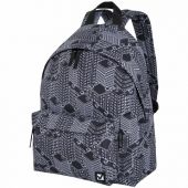 Рюкзак BRAUBERG СИТИ-ФОРМАТ универсальный, "Night city", черный, 41х32х14 см, 271679 Рюкзак BRAUBERG СИТИ-ФОРМАТ универсальный, "Night city", черный, 41х32х14 см, 271679