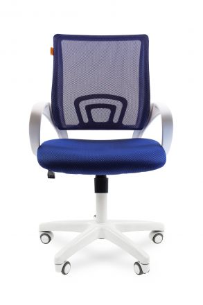 Офисное кресло Chairman 696 Россия белый пластик TW-10/TW-05 синий