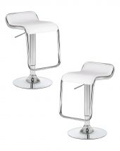 Набор 2 шт Стул барный DOBRIN CRACK, белый