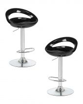 Набор 2 шт Стул барный DOBRIN DISCO, чёрный
