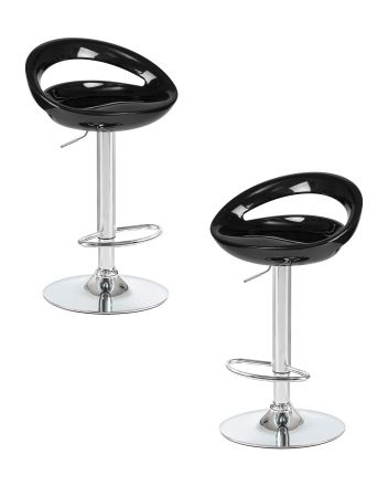 Набор 2 шт Стул барный DOBRIN DISCO, чёрный