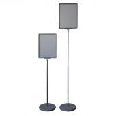 Стойка напольная раздвижная Promega office А4 двусторонняя серая (215x300 мм)