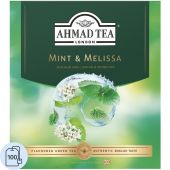 Чай Ahmad Tea Мята-Мелиса, зеленый, пакетики в конвертах, 100x1,8г/уп Чай Ahmad Tea Мята-Мелиса, зеленый, пакетики в конвертах, 100x1,8г/уп