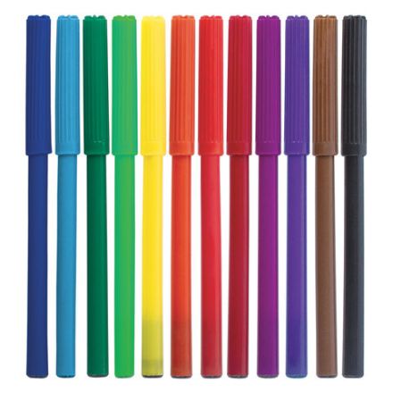 Фломастеры ПИФАГОР, 12 цветов, вентилируемый колпачок, 151090 Фломастеры ПИФАГОР, 12 цветов, вентилируемый колпачок, 151090