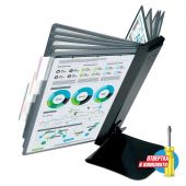 Демосистема настольная Promega office FDS016 метал. основа, 10 пан.,черный Демосистема настольная Promega office FDS016 метал. основа, 10 пан.,черный