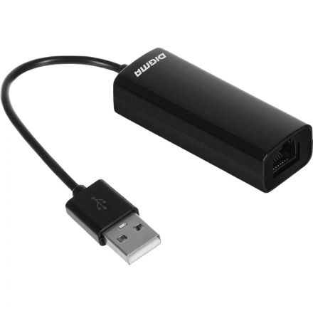 Сетевой адаптер Fast Ethernet Digma D-USB2-LAN100 USB 2.0