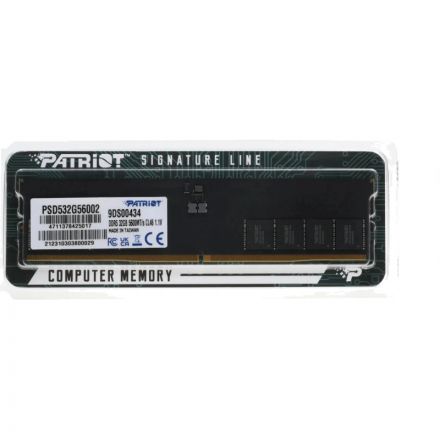 Модуль памяти Patriot DDR5 DIMM 32GB 5600Мгц(PSD532G56002)