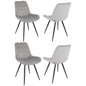 Стул VB_для дома Бюрократ CH-K2_4_K св.серый Holland 09 металл