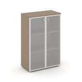 Estetica Шкаф сред. широкий (2 сред. фасада стекло в раме) ES.ST-2.4R Латте/Сатин матовый 800*420*1207 Estetica Шкаф сред. широкий (2 сред. фасада стекло в раме) ES.ST-2.4R Латте/Сатин матовый 800*420*1207