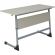 Парта MET_Стол ученический Комус Мебель Школа 2.0,2-мест.5-7 р.г.сер/серый