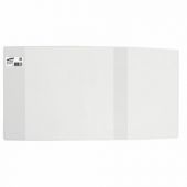 Обложка ПВХ со штрихкодом для учебников Петерсон, Моро, Гейдмана, Плешакова, СУПЕРПЛОТНАЯ, 150 мкм, 270х550 мм, прозрачная, ЮНЛАНДИЯ, 229333