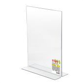 Подставка настольная для рекламных материалов ВЕРТИКАЛЬНАЯ (210х297 мм), А4, двусторонняя, STAFF, 291397