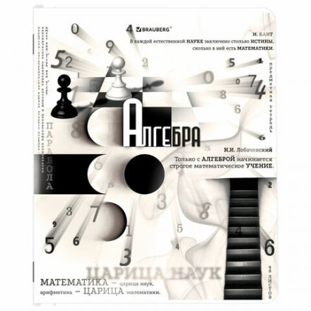 Тетради предметные, КОМПЛЕКТ 12 ПРЕДМЕТОВ, 48 л., матовая ламинация, BRAUBERG, "BLACK&WHITE", 404835