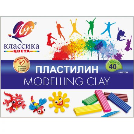 Пластилин Луч Классика 40 цв., 30С 1922-08