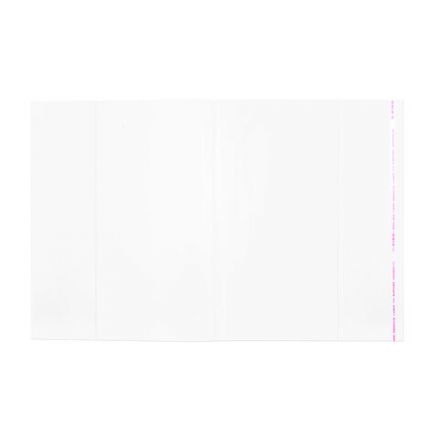 Обложки ПП для тетради "Пропись", КОМПЛЕКТ 5 шт., КЛЕЙКИЙ КРАЙ, 80 мкм, 241х380 мм, универсальные, 16.36/5