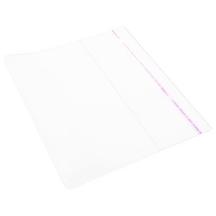 Обложки ПП для тетради "Пропись", КОМПЛЕКТ 5 шт., КЛЕЙКИЙ КРАЙ, 80 мкм, 241х380 мм, универсальные, 16.36/5