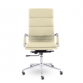 Кресло СН-303 Кайман Трио В soft2 хром Ср S-0414 (темно-бежевый)