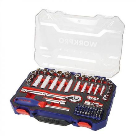 Набор инструментов 75пред.(метр.и дюймовые головки 3/8+1/4), WP202524 Набор инструментов 75пред.(метр.и дюймовые головки 3/8+1/4), WP202524