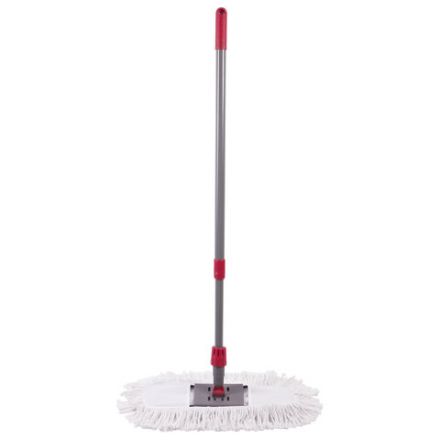 Швабра-рамка для СУХОЙ УБОРКИ, 40 см, телескопический черенок из нержавеющей стали 125 см, МОП хлопок, LAIMA, 603605 Швабра-рамка для СУХОЙ УБОРКИ, 40 см, телескопический черенок из нержавеющей стали 125 см, МОП хлопок, LAIMA, 603605