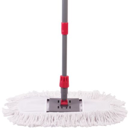 Швабра-рамка для СУХОЙ УБОРКИ, 40 см, телескопический черенок из нержавеющей стали 125 см, МОП хлопок, LAIMA, 603605 Швабра-рамка для СУХОЙ УБОРКИ, 40 см, телескопический черенок из нержавеющей стали 125 см, МОП хлопок, LAIMA, 603605