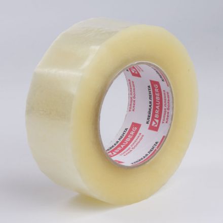 Клейкие ленты упаковочные, 48 мм х 200 м, КОМПЛЕКТ 4 шт., прозрачные, толщина 45 микрон, BRAUBERG, 440078