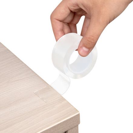 Многоразовая двухсторонняя прозрачная крепежная лента, скотч NANO tape, 2 м x 3 см, толщина 1 мм, WBZ (ВБЗ), 700425 Многоразовая двухсторонняя прозрачная крепежная лента, скотч NANO tape, 2 м x 3 см, толщина 1 мм, WBZ (ВБЗ), 700425