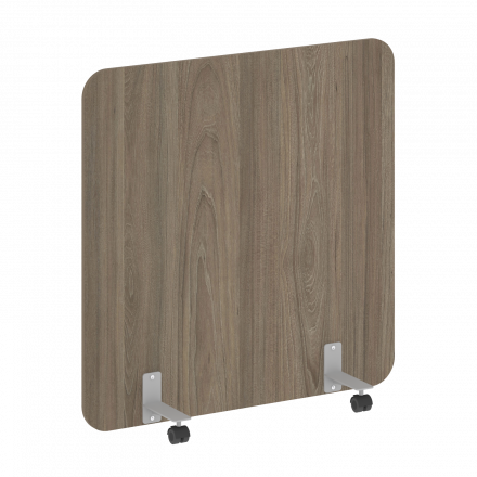 R-line Перегородка на металлических опорах, на роликах DP.R-120-120 Вяз/Серый металл 1200*18*1200