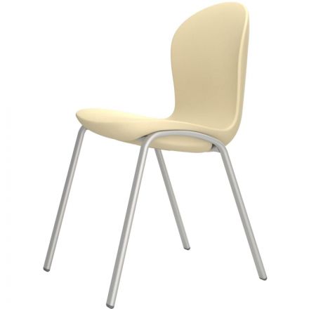 Стул MEG_медицинский метал.каркас, сид.полиэтилен СМК-МСК (код МСК-236) беж