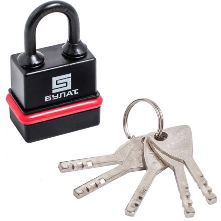 Замок навесной всепогодный_УЗК БУЛАТ ВС 3-Н45 ПЛ 5 кл. d=6мм