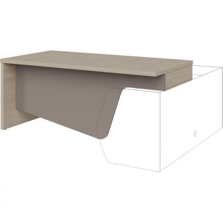 Стол IN FREGAT рук-ля прист. 129В002 оп. тумба лев дуб сканд/базальт