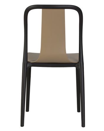 Стул обеденный DOBRIN ADAM, черный/бежевый