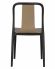 Стул обеденный DOBRIN ADAM, черный/бежевый