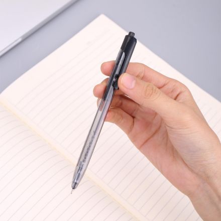 Ручка шариковая автоматическая Deli Arrow д.ш 0,7мм лин 0,35мм черн EQ01320 Ручка шариковая автоматическая Deli Arrow д.ш 0,7мм лин 0,35мм черн EQ01320