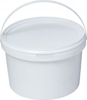ВЕДРО КРУГЛОЕ белое 2,25л В2L с белой крышкой