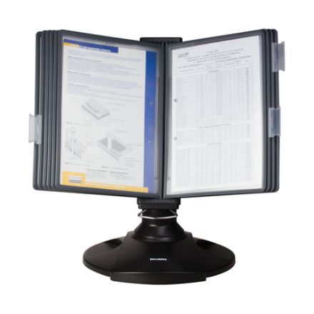 Демосистема настольная на 10 панелей, с 10 серыми панелями А4, вращающаяся, BRAUBERG ULTRA, 231236 Демосистема настольная на 10 панелей, с 10 серыми панелями А4, вращающаяся, BRAUBERG ULTRA, 231236