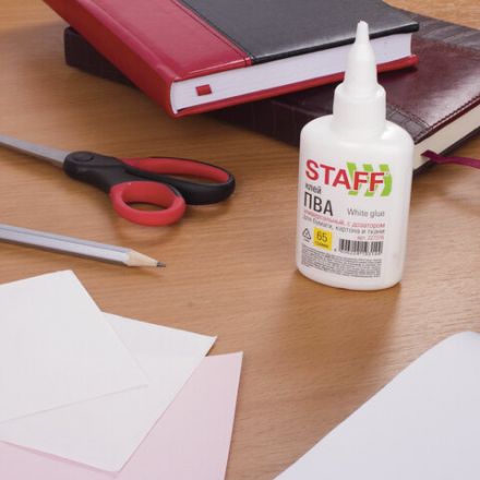 Клей ПВА STAFF EVERYDAY, 65 г, с дозатором, 227376