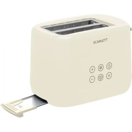Тостер Scarlett SC-TM11070, 2 слота, LED-дисплей, автоцентрирование, белый