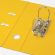 Папка-регистратор BRAUBERG с двухсторонним покрытием из ПВХ, 70 мм, желтая, 222650