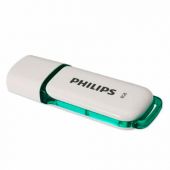 Флеш-диск 8 GB PHILIPS SNOW, разъем USB 2.0, зеленый, FM08FD70B/97