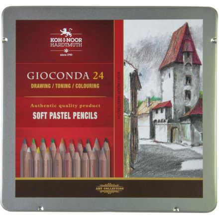 Карандаши цветные пастельн KOH-I-NOOR GIOCONDA SOFT 24цв/наб 8828/24