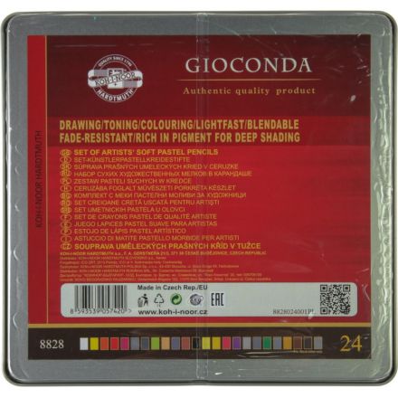 Карандаши цветные пастельн KOH-I-NOOR GIOCONDA SOFT 24цв/наб 8828/24